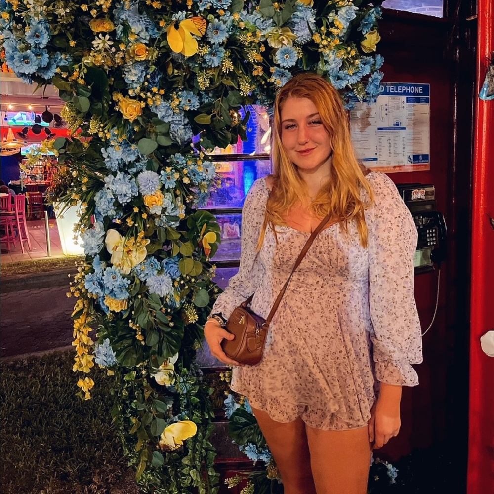 Floral Print Romper
